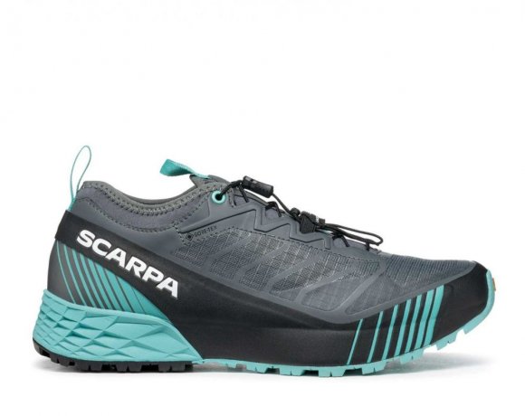 Scarpa Damen Ribelle Run GTX, Anthrazit/Türkis