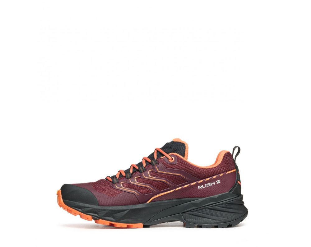 SCARPA RUSH 2 GTX – Damenstiefel – Burgunderrot/Dusty Orange