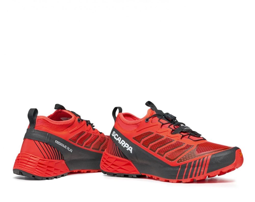 Scarpa Ribelle Run für Damen, Hellrot/Schwarz