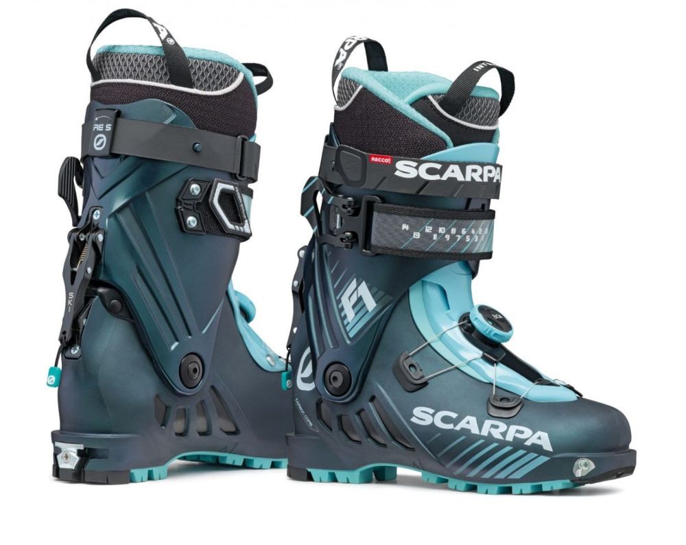SCARPA F1, Damen, Anthrazit/Aqua