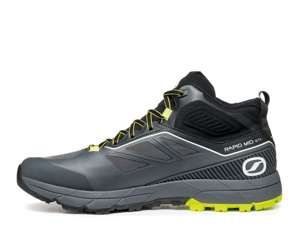 SCARPA Herrenschuhe RAPID MID GTX, Anthrazit/Acid Lime