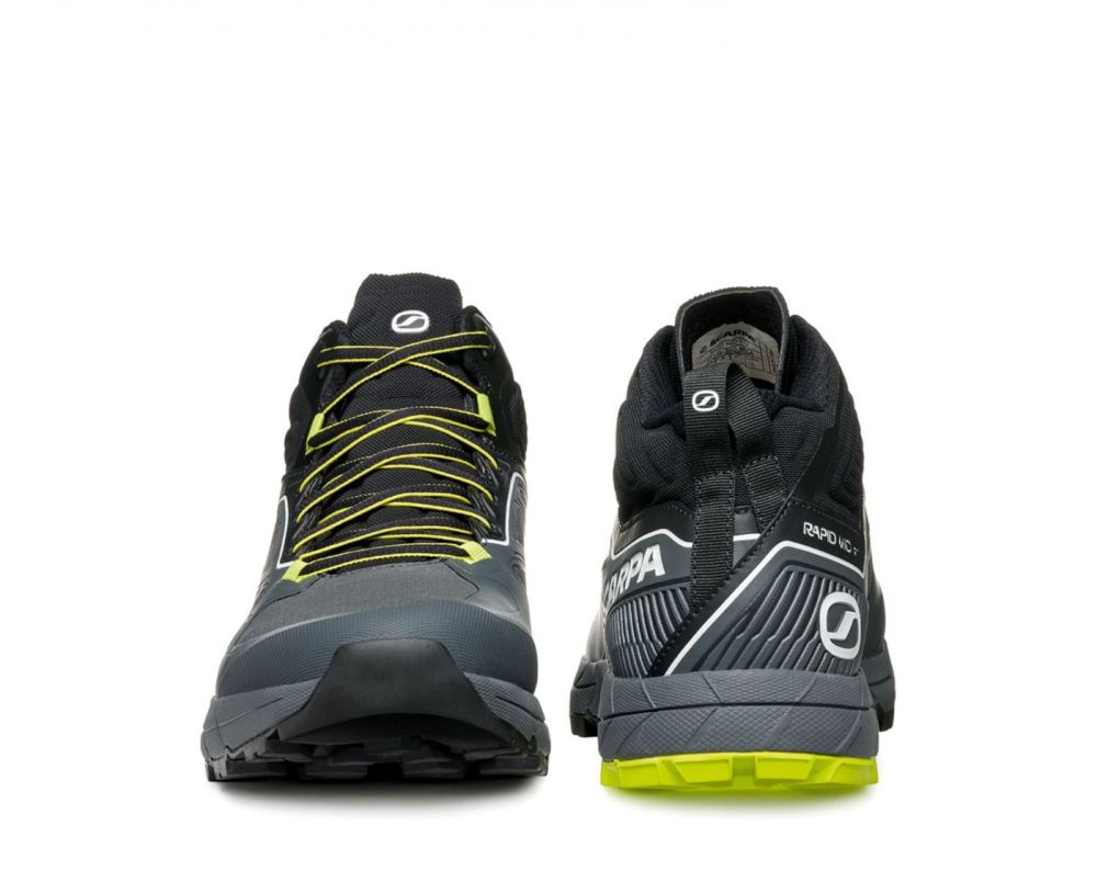 SCARPA Herrenschuhe RAPID MID GTX, Anthrazit/Acid Lime