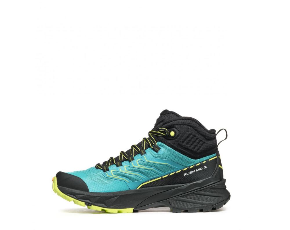 SCARPA RUSH MID 2, DamenGTX – Baltic Blue/Sunny Lime