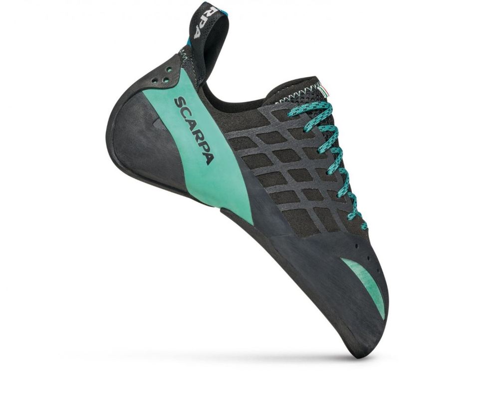 SCARPA INSTINCT, Damen, Schwarz/Aqua
