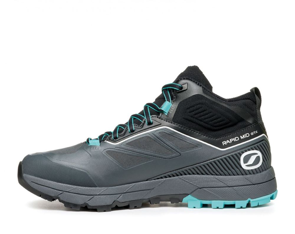 SCARPA RAPID MID GTX, Damen, Anthrazit/Türkis