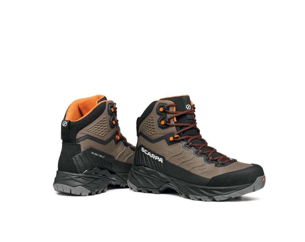 SCARPA STIEFEL RUSH TRK LT GTX FÜR HERREN – Schlamm/Gebranntes Orange