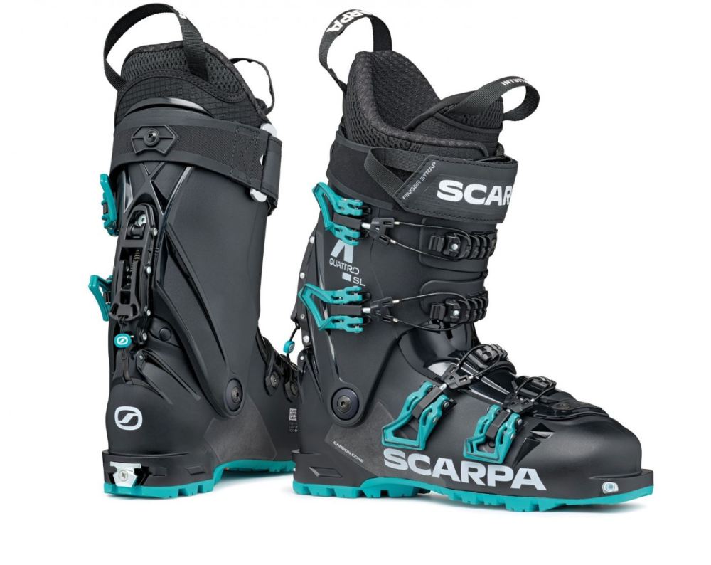 Scarpa Damenschuhe 4-Quattro SL, Schwarz/Lagune